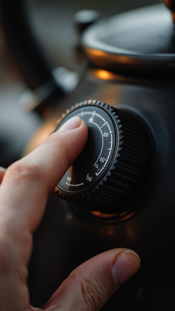 Product demo — Temperature Dial Close-Up